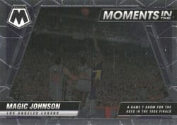 2021-22 Panini Mosaic Moments in Time Magic Johnson #20 card