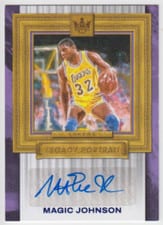 2023-24 Panini Court Kings Legacy Portrait Signatures Magic Johnson #LP-MJL card