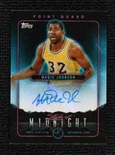 2023-24 Topps Midnight Stroke of Midnight Autographs Magic Johnson #SMA-MJ card