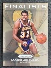 2024-25 Panini Prizm Deca Finalists Magic Johnson #18 card