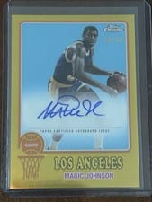 2024-25 Topps Chrome 1973 Topps Autographs Magic Johnson #73TA-MJ card