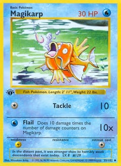 1999 Base Magikarp #35 card