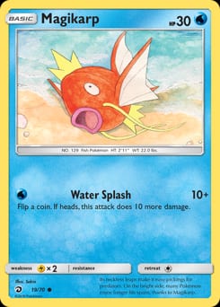 2018 Dragon Majesty Magikarp #19 card