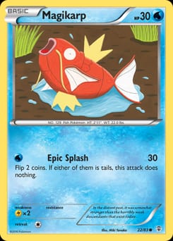 2016 Generations Magikarp #22 card