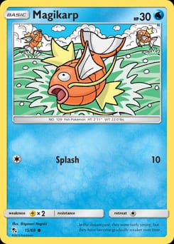 2019 Hidden Fates Magikarp #15 card