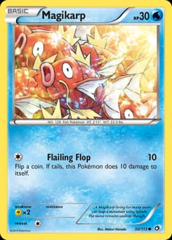 2013 Legendary Treasures Magikarp #30 card