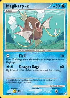2007 Mysterious Treasures Magikarp #89 card