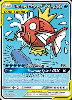 Team Up Magikarp & Wailord-GX #161 card