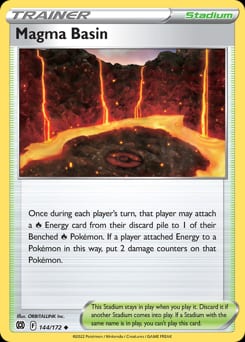 Brilliant Stars Magma Basin #144 card
