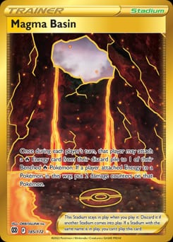 Brilliant Stars Magma Basin #185 card