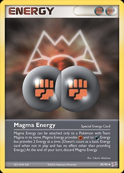 2004 Team Magma vs Team Aqua Magma Energy #87 card