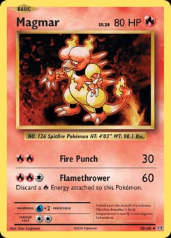 Evolutions Magmar #20 card