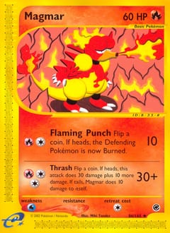 2002 Expedition Base Set Magmar #86 card