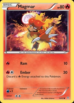 2016 Generations Magmar #16 card