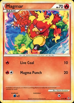2010 HS—Unleashed Magmar #52 card