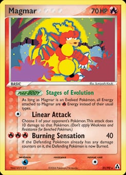 2006 Legend Maker Magmar #21 card