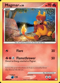 2007 Mysterious Treasures Magmar #54 card