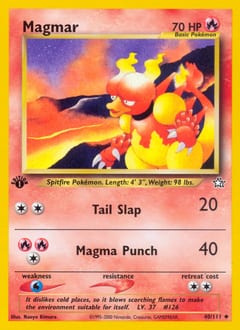 Neo Genesis Magmar #40 card
