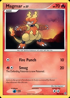 2007 Secret Wonders Magmar #93 card