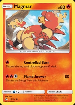 2018 Ultra Prism Magmar #18 card