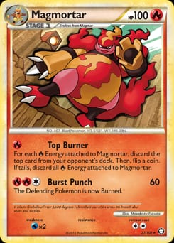 2010 HS—Triumphant Magmortar #27 card