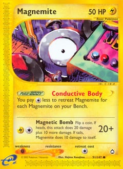 2003 Aquapolis Magnemite #91