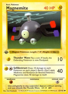 1999 Base Magnemite #53 card