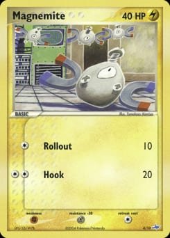 2004 EX Trainer Kit Latios Magnemite #4 card