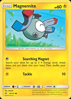 2018 Forbidden Light Magnemite #34 card
