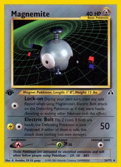 2001 Neo Discovery Magnemite #26