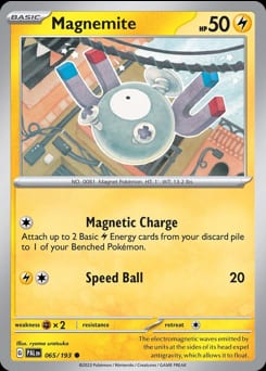 2023 Paldea Evolved Magnemite #65 card