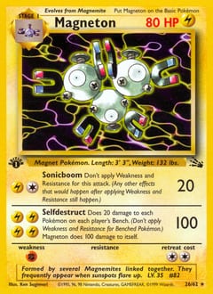 1999 Fossil Magneton #26 card