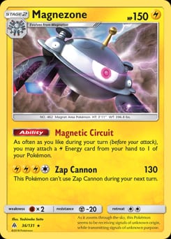 2018 Forbidden Light Magnezone #36 card