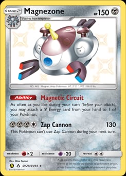 2019 Hidden Fates Shiny Vault Magnezone #SV29 card