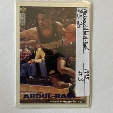 1995-96 Collector's Choice Base Set Mahmoud Abdul-Rauf #3 card