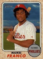 2017 Topps Heritage Base Set Maikel Franco #295 card
