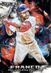 2018 Topps Fire Base Set Maikel Franco #55 card