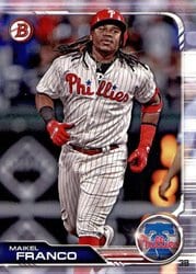 2019 Bowman Base Set Maikel Franco #47 card