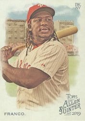 2019 Topps Allen & Ginter Base Set Maikel Franco #247 card