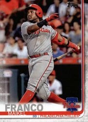 2019 Topps Base Set Maikel Franco #327 card