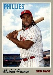 2019 Topps Heritage Base Set Maikel Franco #125 card