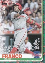 2019 Topps Holiday Base Set Maikel Franco #HW70 card