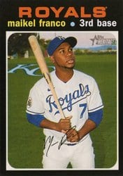 2020 Topps Heritage Base Set Maikel Franco #529 card