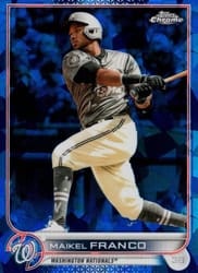 2022 Topps Chrome Update Sapphire Edition Base Set Maikel Franco #US179 card