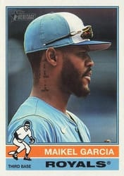 2025 Topps Heritage Base Set Maikel Garcia #680 card