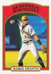 2021 Topps Heritage Minor League Base Set Maikol Escotto #130 card