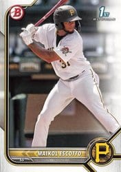 2022 Bowman Prospects Maikol Escotto #BP-52 card