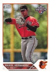 2023 Topps Pro Debut Base Set Maikol Hernandez #PD-84 card
