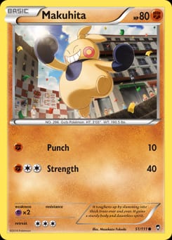 Furious Fists Makuhita #51 card