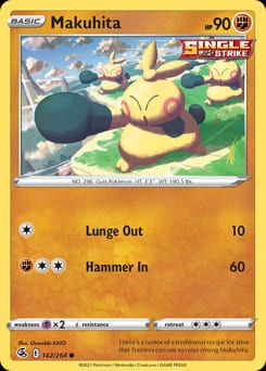 Fusion Strike Makuhita #142 card